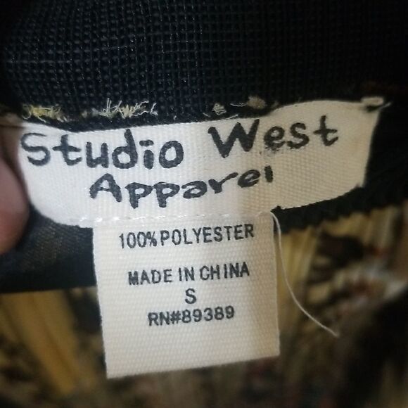 Studio West Brown Multicolored Skirt Sz small - Picture 5 of 5